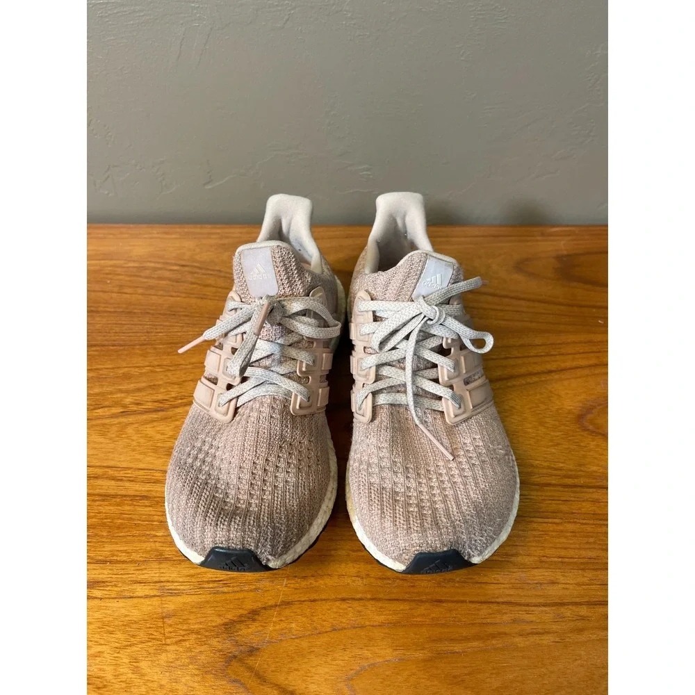 Adidas Ultra Boost 4.0 Shoes Womens 7.5 Pink Ash Pearl Running Comfort Sneakers